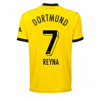 Fotballdrakt Herre Borussia Dortmund Giovanni Reyna #7 Hjemmedrakt 2023-24 Kortermet